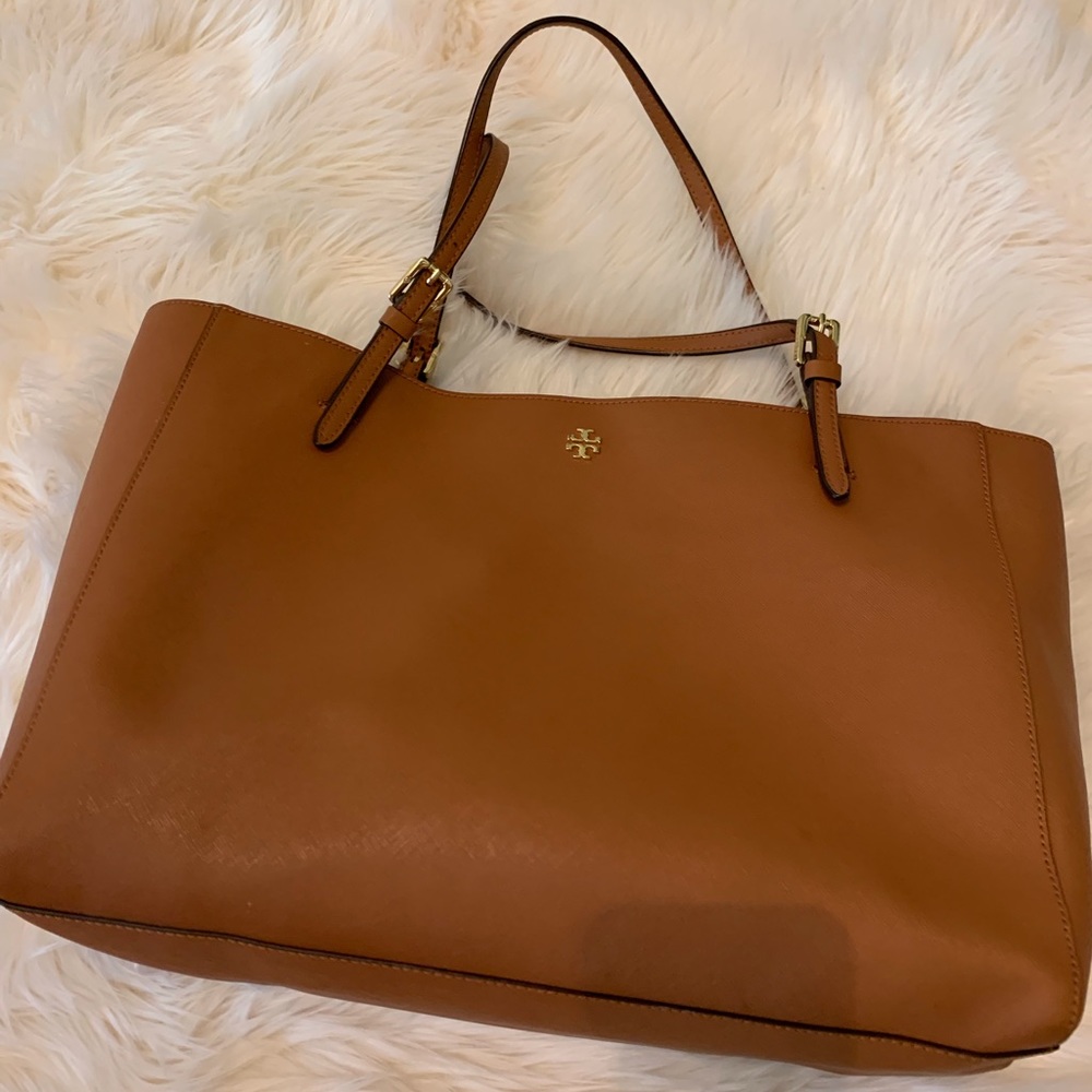 brown Tory Burch tote
